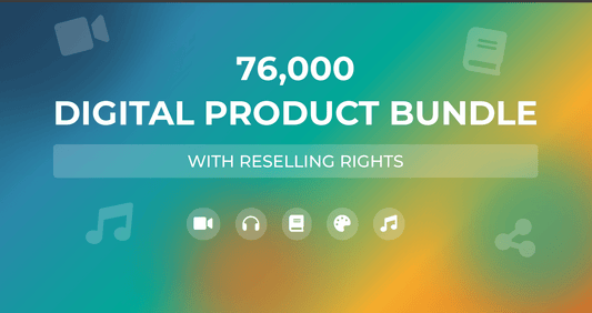 76,000 DIGITAL PRODUCT BUNDLE WITH RESELLING RIGHTS - Byte Wave