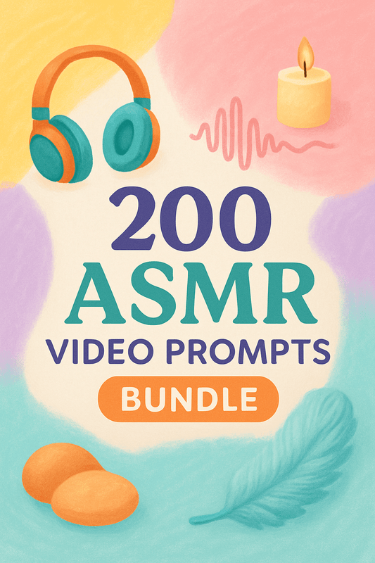 200 ASMR Video Prompts Bundle - Byte Wave