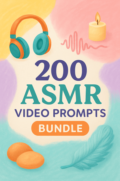 200 ASMR Video Prompts Bundle - Byte Wave